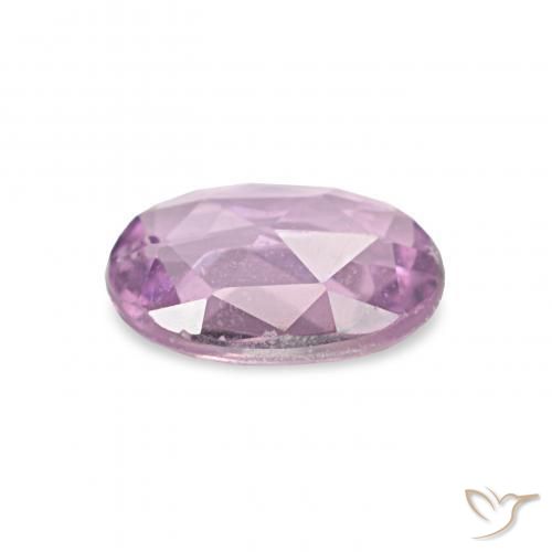 Zafiro Púrpura rosado natural de 0.53 ct, Ovalada, VS