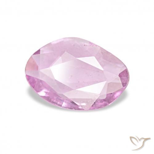 Zafiro Rosado púrpura real muy claro natural de 0.57 ct, Elegante, VS