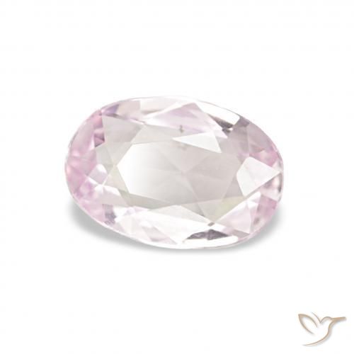 Zafiro Rosado muy claro natural de 0.44 ct, Ovalada, VVS