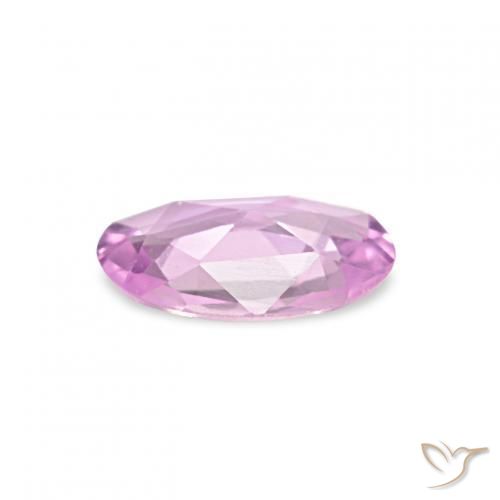 Zafiro Púrpura claro natural de 0.33 ct, Ovalada, VVS
