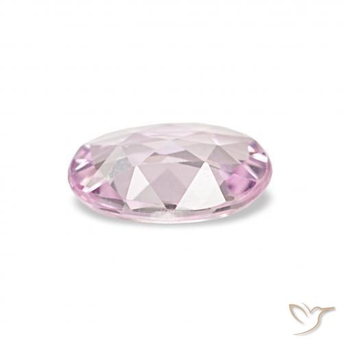 Zafiro Rosado cereza claro natural de 0.43 ct, Ovalada, VVS
