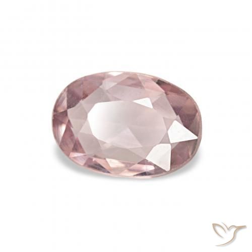 Zafiro Rosado bubblegum claro natural de 0.52 ct, Ovalada, VVS