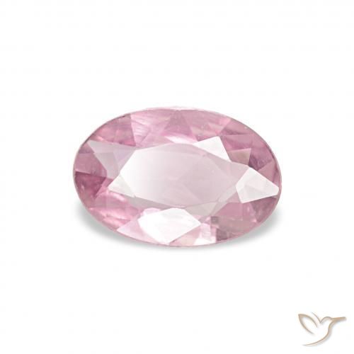 Zafiro Rosado bubblegum claro natural de 0.38 ct, Ovalada, VVS