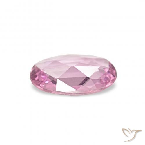 Zafiro Rosado claro natural de 0.33 ct, Ovalada, VVS