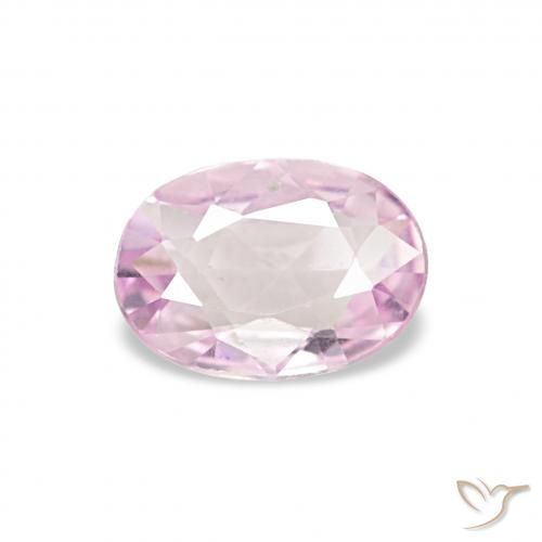 0.38ct Rosado claro Zafiro Piedras Preciosas, Ovalada, VVS