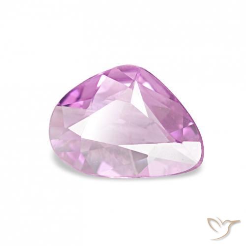 Zafiro Púrpura rosado natural de 0.49 ct, Elegante, VVS