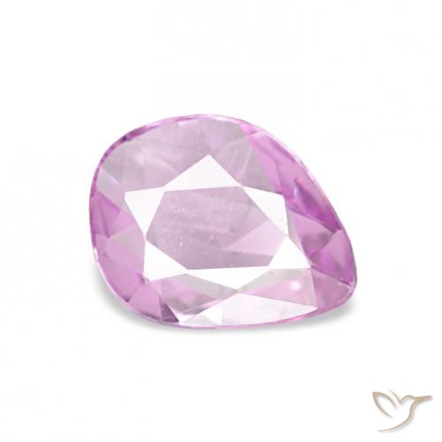 0.59ct Púrpura-violeta rosáceo claro Zafiro, Elegante, VVS