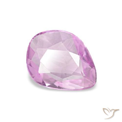 Zafiro Púrpura-violeta rosáceo claro natural de 0.59 ct, Elegante, VVS