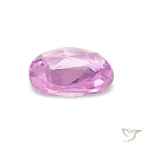 Zafiro Púrpura-violeta rosáceo claro natural de 0.58 ct, Elegante, VVS