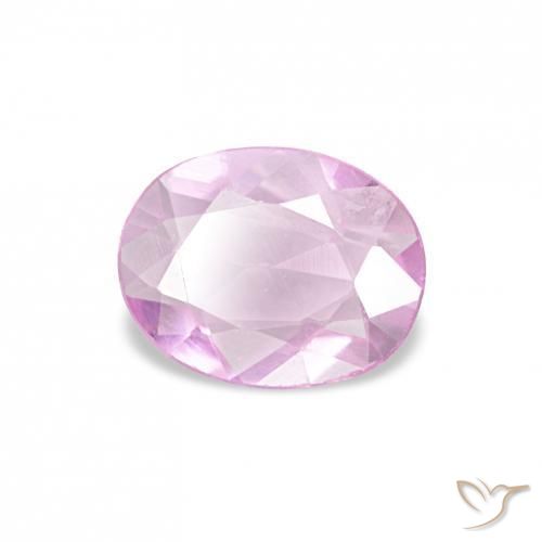 Zafiro Púrpura medio natural de 0.43 ct, Ovalada, VVS-VS
