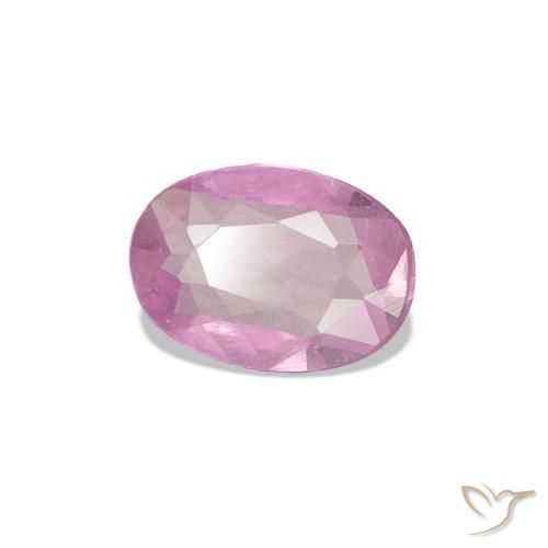 Zafiro Magenta claro natural de 0.39 ct, Corte Óvalo, VS