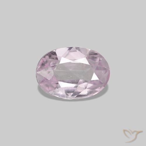Zafiro Rosado lavanda muy claro natural de 0.41 ct, Ovalada, VS