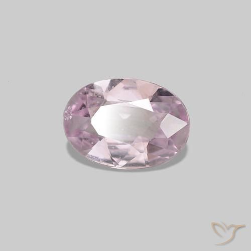 Zafiro Rosado lavanda muy claro natural de 0.41 ct, Ovalada, VS