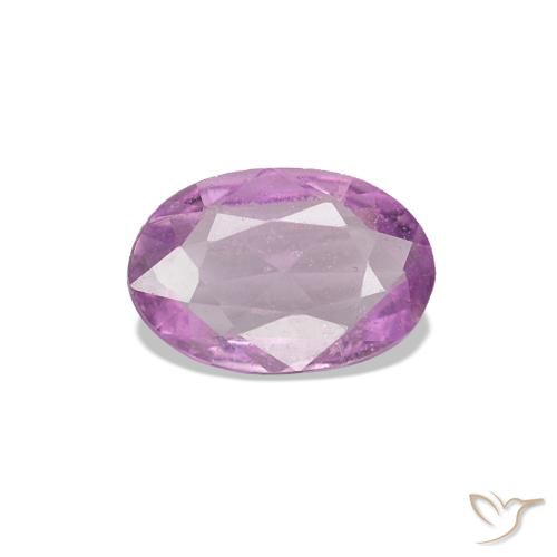 Zafiro Púrpura claro natural de 0.34 ct, Ovalada, VS