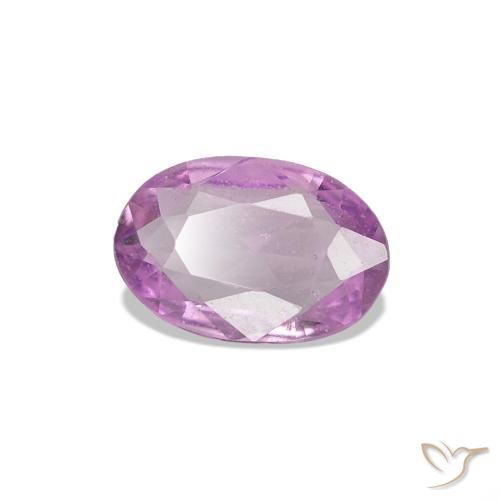 Zafiro Púrpura claro natural de 0.34 ct, Ovalada, VS