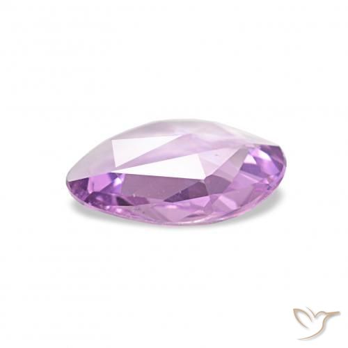 Zafiro Púrpura lila natural de 0.54 ct, Elegante, VVS