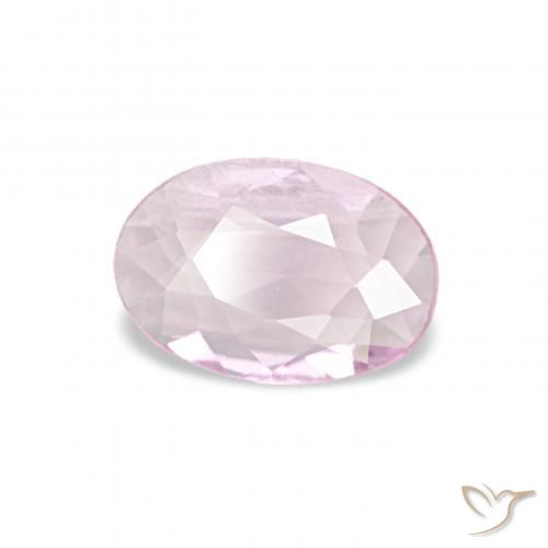 Zafiro Rosado claro natural de 0.31 ct, Ovalada, VVS