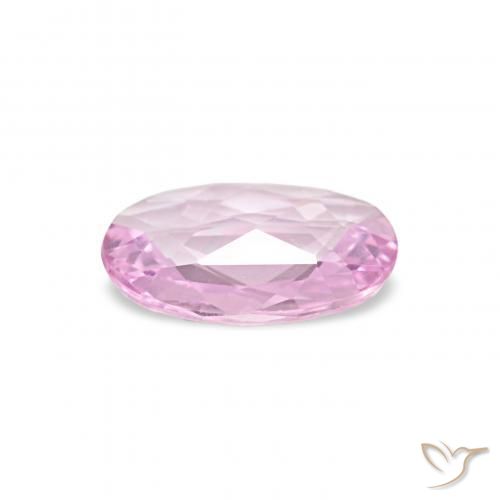 Zafiro Rosado claro natural de 0.31 ct, Ovalada, VVS