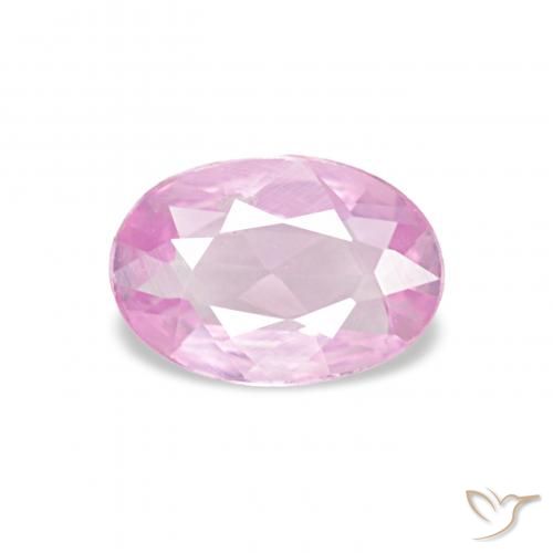 0.40ct Púrpura violeta rosáceo Zafiro, Ovalada, VVS
