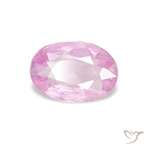 Zafiro Púrpura violeta rosáceo natural de 0.40 ct, Ovalada, VVS