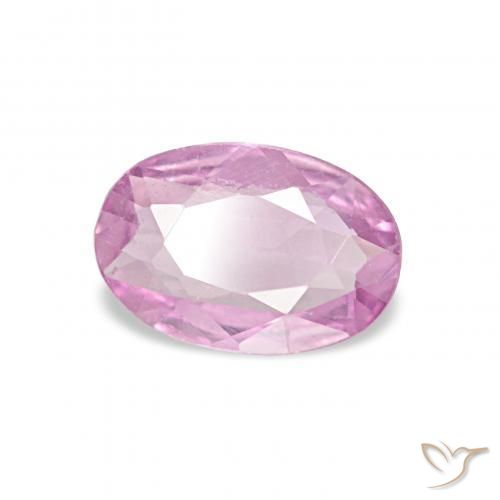 Zafiro Rosado púrpura natural de 0.43 ct, Ovalada, VVS-VS