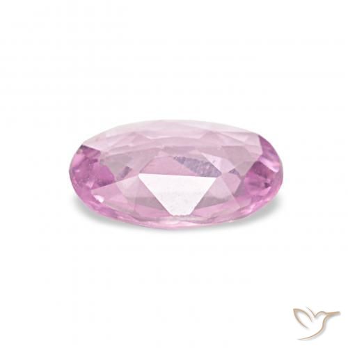 Zafiro Rosado púrpura natural de 0.43 ct, Ovalada, VVS-VS