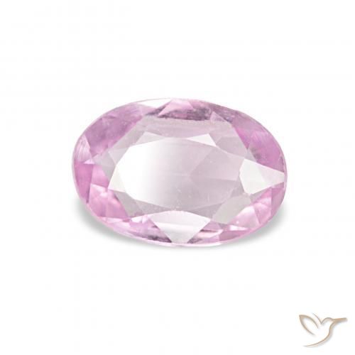Zafiro Púrpura violeta rosáceo natural de 0.48 ct, Ovalada, VVS-VS