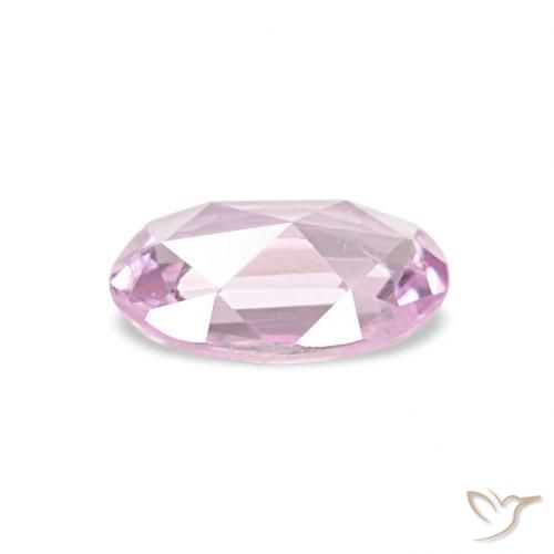 Zafiro Púrpura violeta rosáceo natural de 0.48 ct, Ovalada, VVS-VS