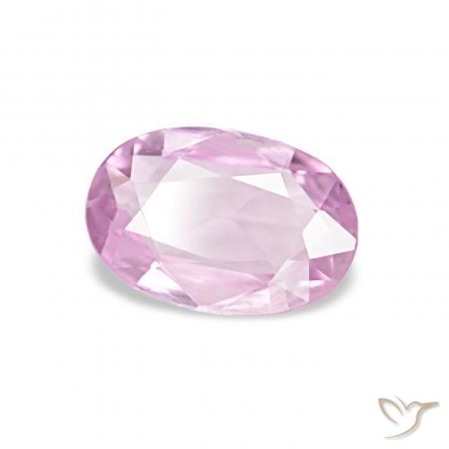 Zafiro Púrpura medio natural de 0.46 ct, Ovalada, VVS-VS