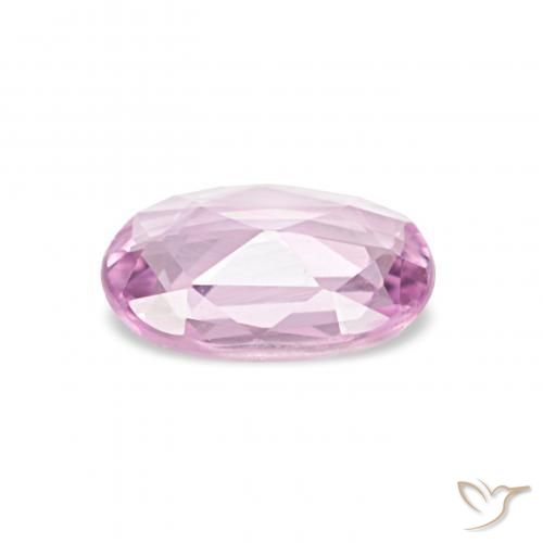 Zafiro Púrpura medio natural de 0.46 ct, Ovalada, VVS-VS