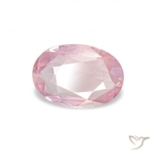 Zafiro Rosado bubblegum claro natural de 0.40 ct, Ovalada, VVS-VS