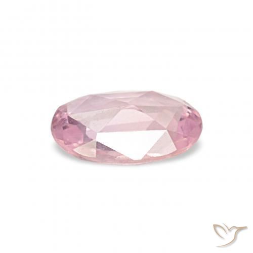 Zafiro Rosado bubblegum claro natural de 0.40 ct, Ovalada, VVS-VS