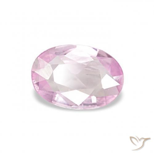 Zafiro Rosado medio natural de 0.42 ct, Ovalada, VS