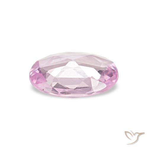 Zafiro Rosado medio natural de 0.42 ct, Ovalada, VS