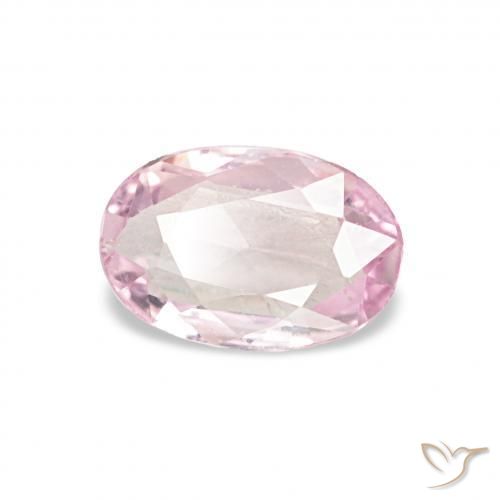Zafiro Rosado muy claro natural de 0.38 ct, Ovalada, VS