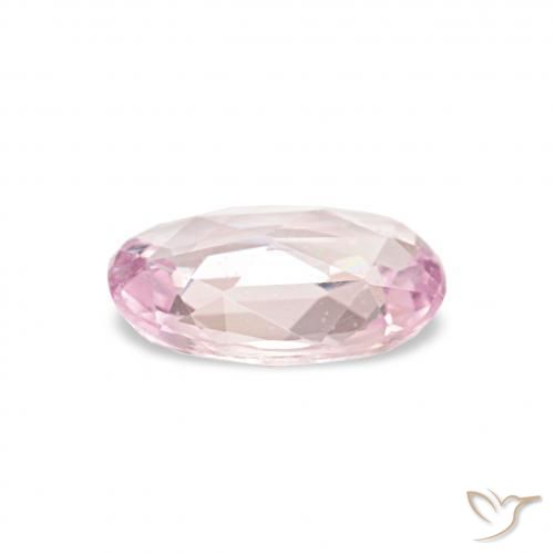 Zafiro Rosado muy claro natural de 0.38 ct, Ovalada, VS