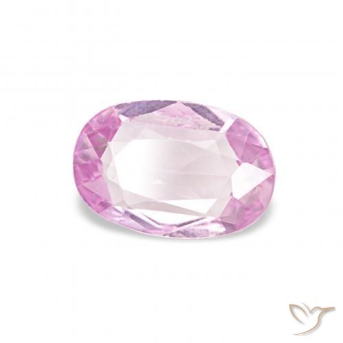 Zafiro Rosado medio natural de 0.41 ct, Ovalada, VS
