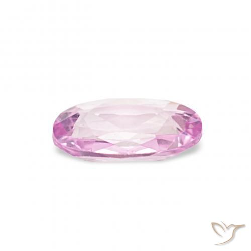 Zafiro Rosado medio natural de 0.41 ct, Ovalada, VS