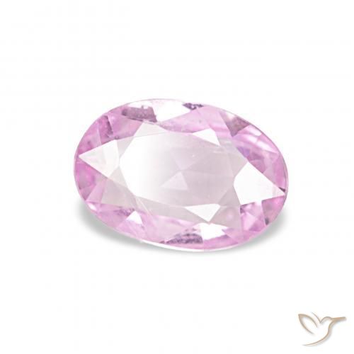 Zafiro Rosado muy claro natural de 0.40 ct, Ovalada, VS