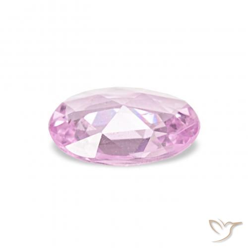 Zafiro Rosado muy claro natural de 0.40 ct, Ovalada, VS