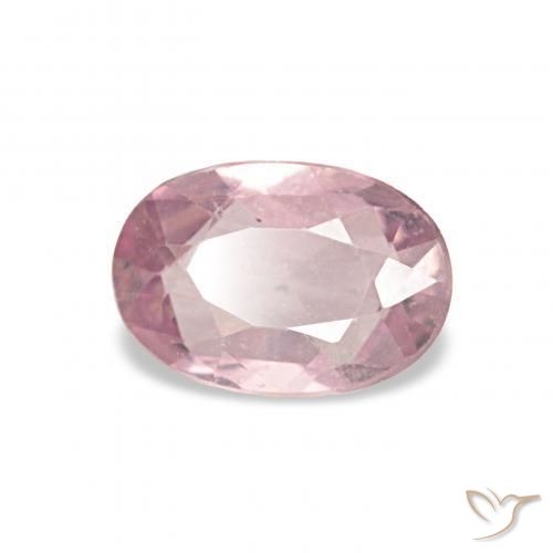 Zafiro Rosado medio natural de 0.57 ct, Ovalada, VS