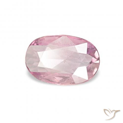 Zafiro Rosado claro natural de 0.34 ct, Ovalada, VS