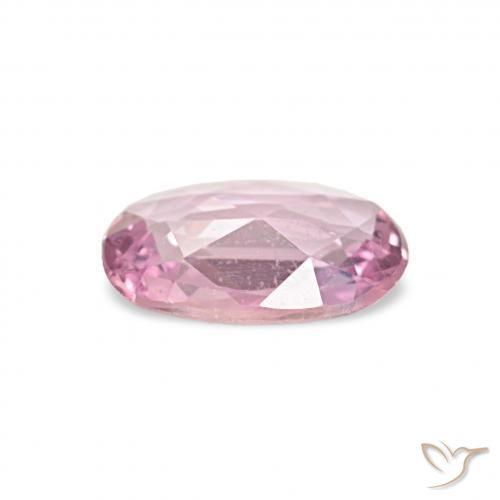 Zafiro Rosado claro natural de 0.34 ct, Ovalada, VS