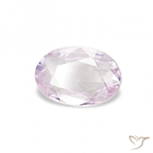 Zafiro Púrpura rosáceo muy claro natural de 0.36 ct, Ovalada, VS