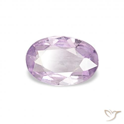 Zafiro Púrpura muy claro natural de 0.35 ct, Ovalada, VS
