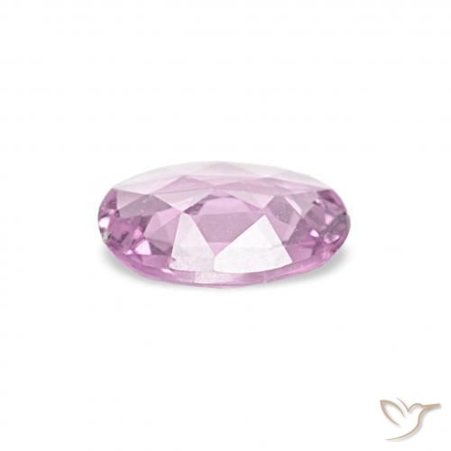 Zafiro Rosado púrpura real muy claro natural de 0.32 ct, Ovalada, VVS-VS