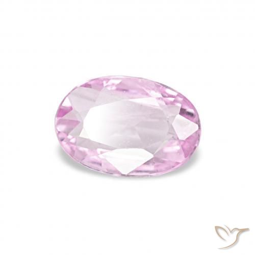 Zafiro Púrpura medio natural de 0.33 ct, Ovalada, VVS-VS