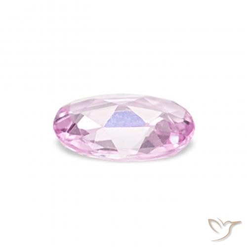 Zafiro Púrpura medio natural de 0.33 ct, Ovalada, VVS-VS