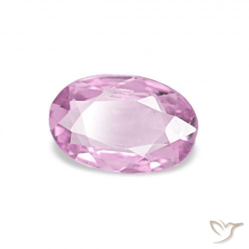 Zafiro Púrpura claro natural de 0.39 ct, Ovalada, VVS-VS