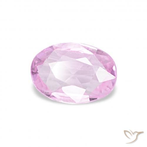Zafiro Púrpura-violeta rosáceo claro natural de 0.40 ct, Ovalada, VVS-VS